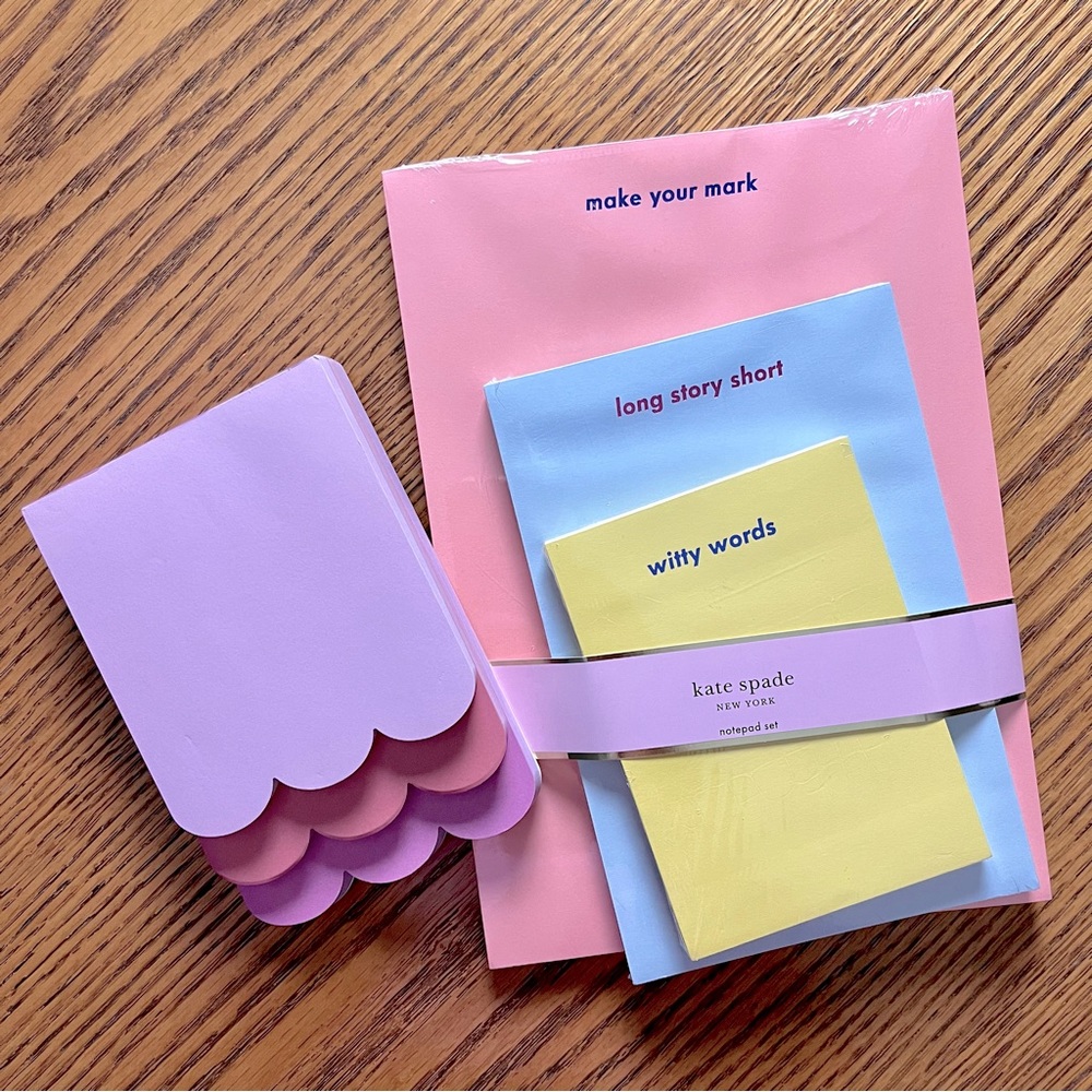 Kate Spade Notepad Paper Set